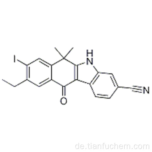 9-Ethyl-8-iod-6,6-di-methyl-11-oxo-6,11-dihydro-5H-benzo [b] carbazol-3-carbonitril CAS 1256584-80-1